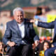 Lee Corso and Kirk Herbstreit on the set of ESPN College GameDay prior to the game between the Colorado Buffaloes and the Colorado State Rams at Folsom Field